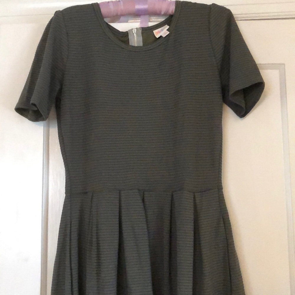 Green and blue Lularoe Amelia